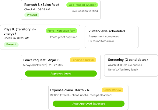 Attendance to Hire — Field HR